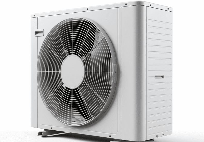 Front view of an air conditioner